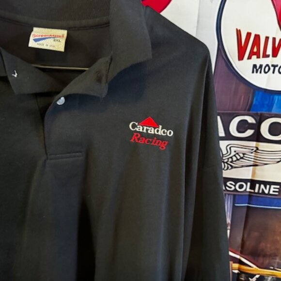 Jason Jarrett Caradco Racing Mens Team Issued Polo Shirt Size 3XL - Picture 2 of 5